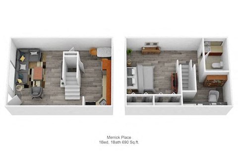 Merrick Place 1Bed 1Bath 690 Sq ft at Merrick Place, Lexington